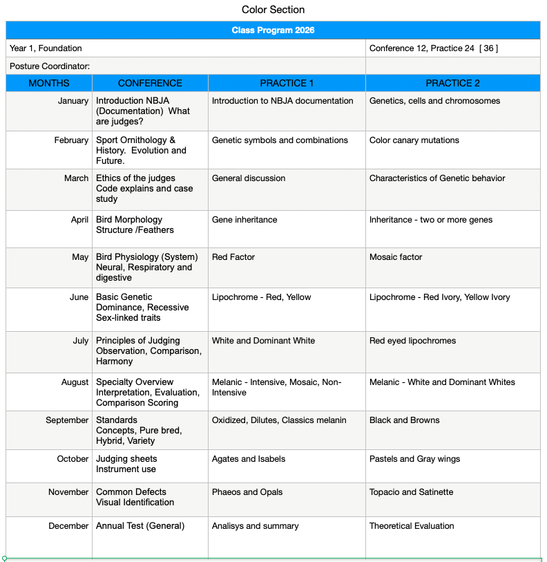 Song - Class Schedule